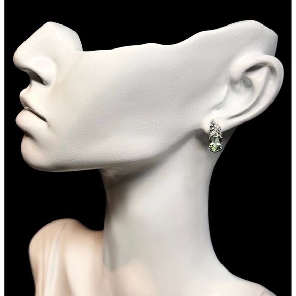 Natural Tourmaline Diamond Earrings 14k Gold 1.57 TCW Certified $3,490 211894 - Picture 12 of 15